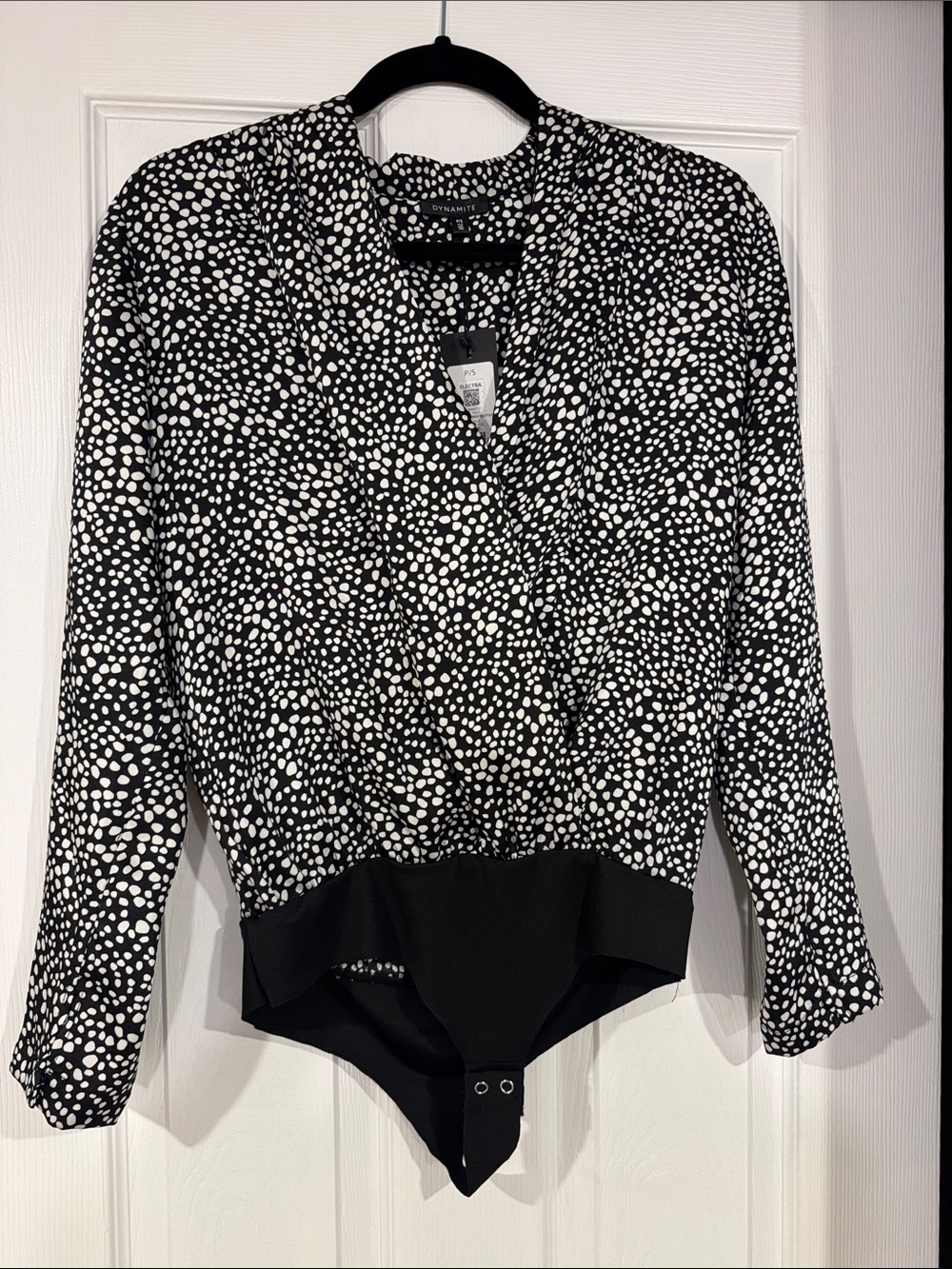 Black & White Bodysuit Top